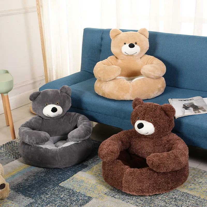 Teddy Bear Dog & Cat Bed