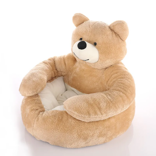 Teddy Bear Dog & Cat Bed