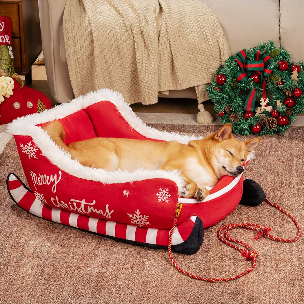 The Cozy Sleigh Dog Bed