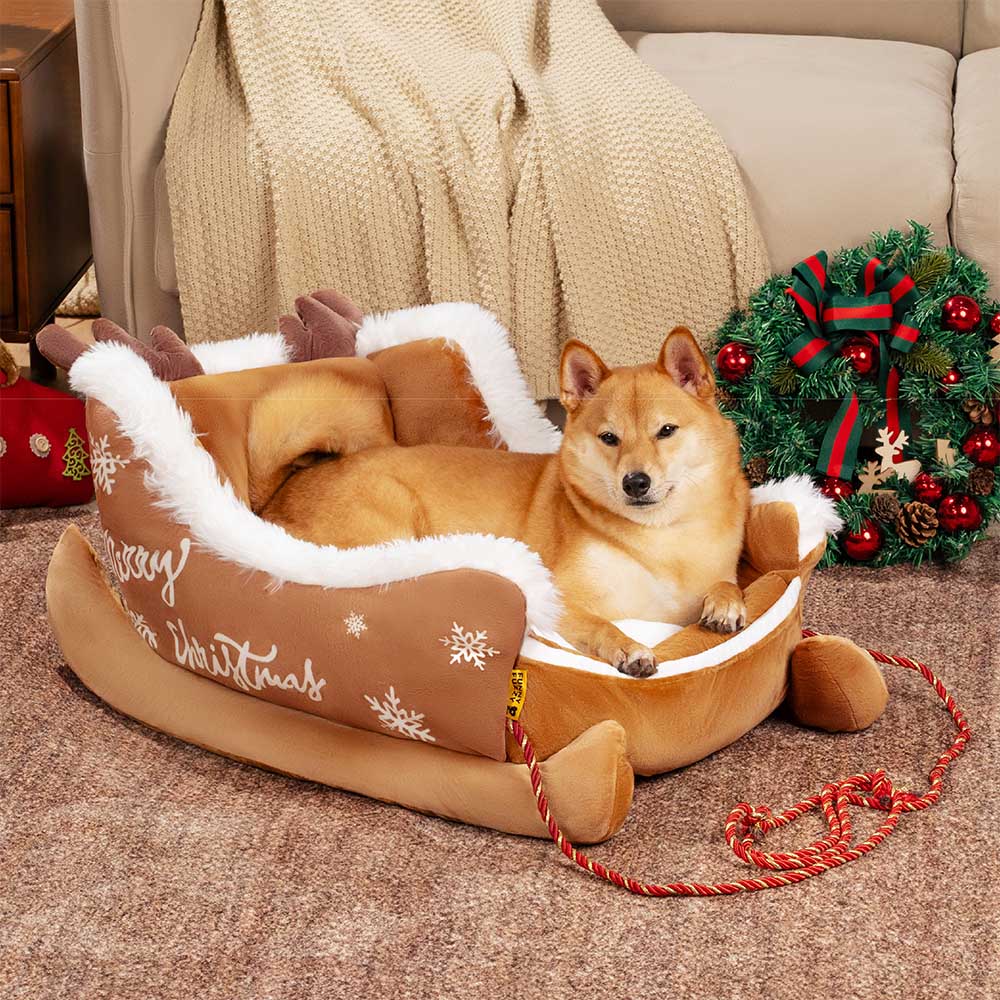 The Cozy Sleigh Dog Bed