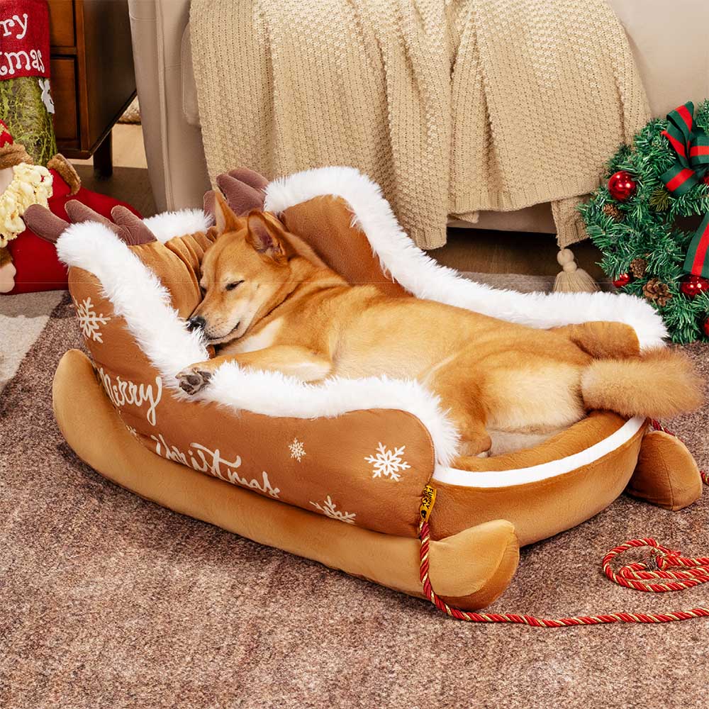 The Cozy Sleigh Dog Bed
