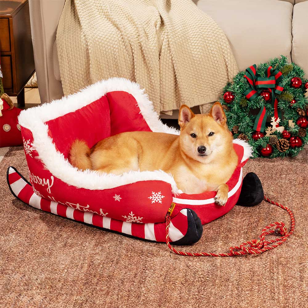 The Cozy Sleigh Dog Bed