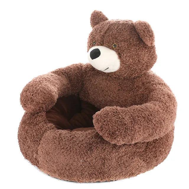 Teddy Bear Dog & Cat Bed